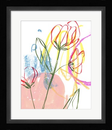 Framed Tulip Formation I Print