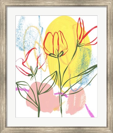 Framed Tulip Formation II Print