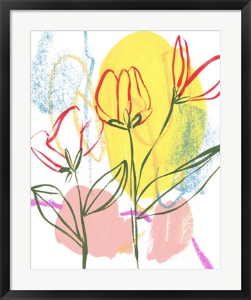 Framed Tulip Formation II Print