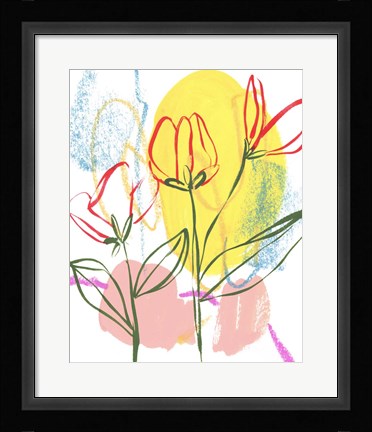 Framed Tulip Formation II Print
