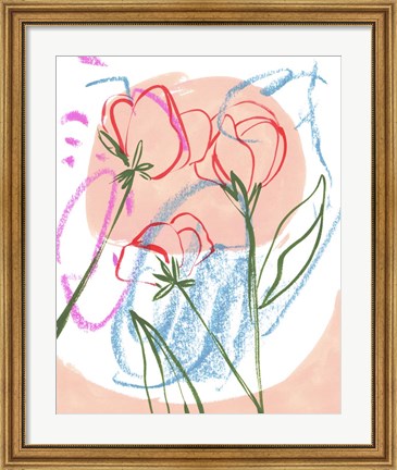 Framed Tulip Formation III Print