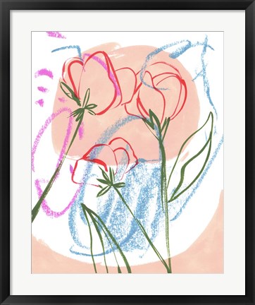 Framed Tulip Formation III Print
