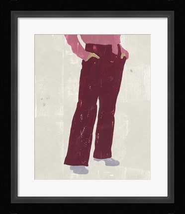 Framed Alley Pose I Print