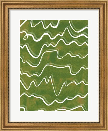 Framed Lemongrass Mountain I Print