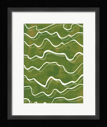 Framed Lemongrass Mountain II Print