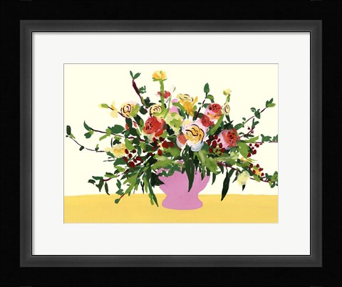 Framed Grand Bouquet II Print