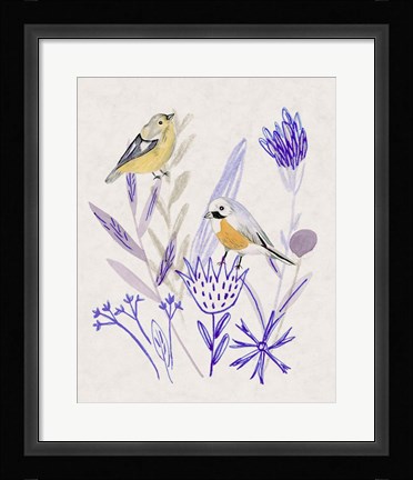 Framed Meander in Violet IV Print