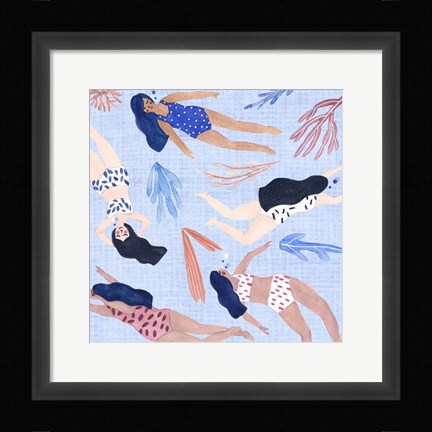 Framed Gone Swimming III Print