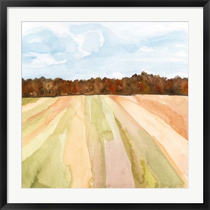 Framed Autumn Crops II Print