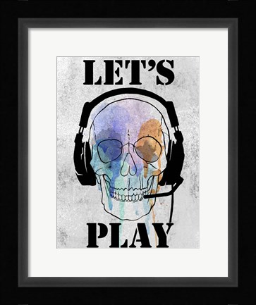 Framed Skull Games I Print