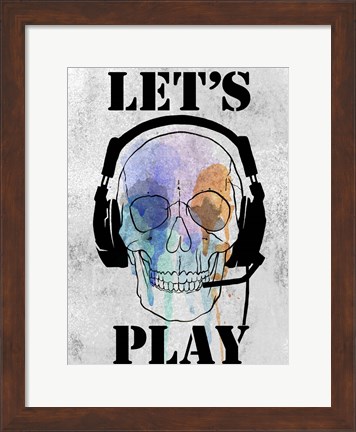Framed Skull Games I Print