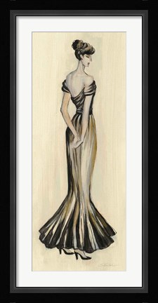 Framed Evening Gown I Print