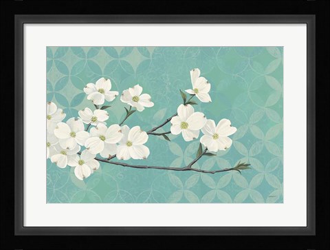 Framed Dogwood Blossoms Print