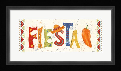 Framed Tex Mex Fiesta VII Print