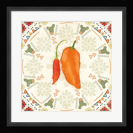 Framed Tex Mex Fiesta VI Print