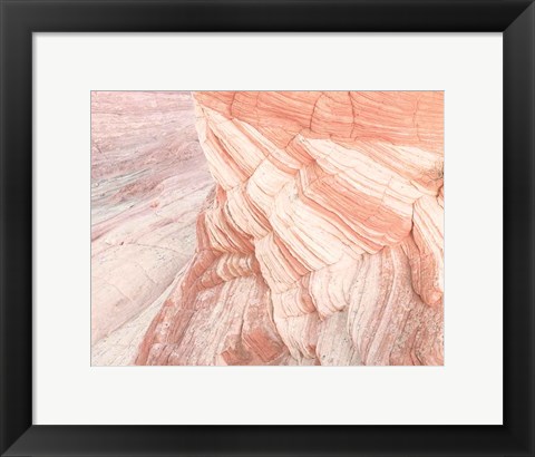Framed Coyote Buttes VII Blush Orange Crop Print