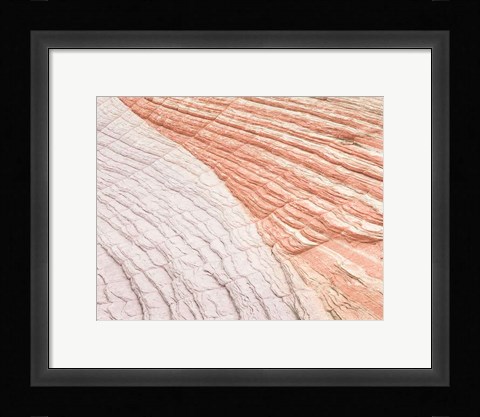Framed Coyote Buttes VI Blush Orange Crop Print