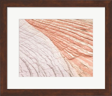 Framed Coyote Buttes VI Blush Orange Crop Print