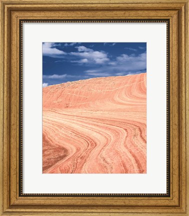 Framed Coyote Buttes V Blush Orange Crop Print