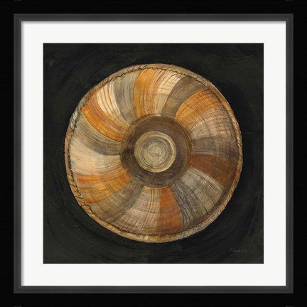 Framed Woven Beauty II on Black Print