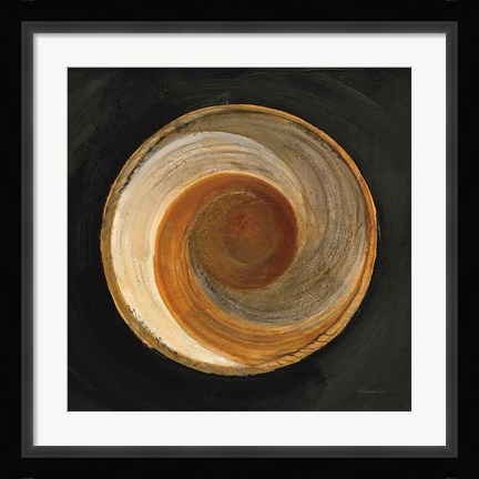 Framed Woven Beauty I on Black Print