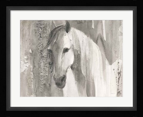 Framed Quiet and Calm Brown Print