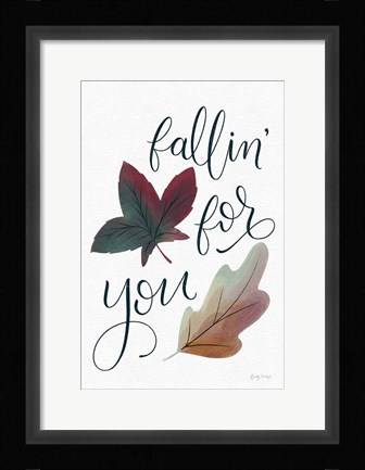 Framed Fallin For You Print