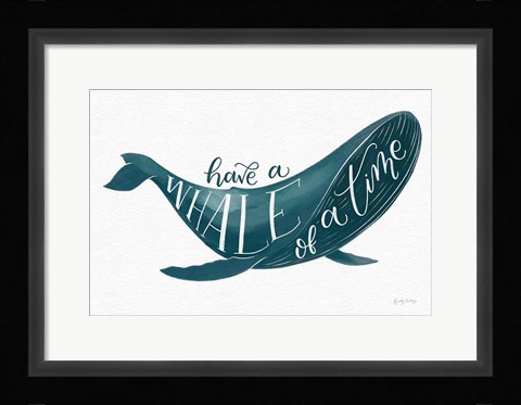 Framed Whale of A Time Print