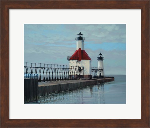 Framed Benton Harbor Michigan Print