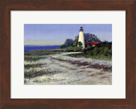 Framed St. Marks Lighthouse Print