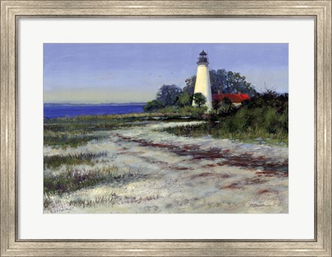 Framed St. Marks Lighthouse Print