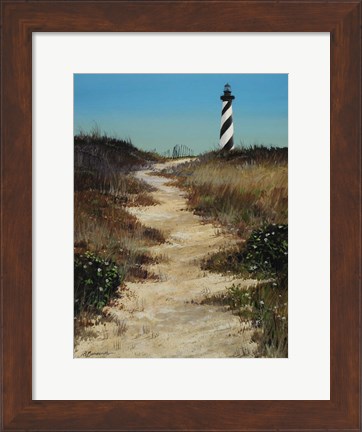 Framed Cape Hatteras Path Print