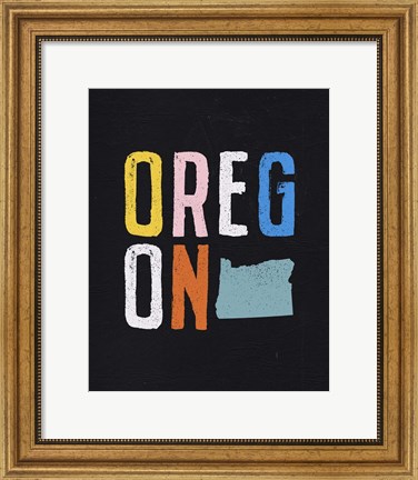 Framed Oregon Print