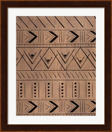Framed Wood Pattern Print