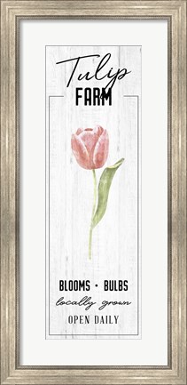 Framed Tulip Farm Print