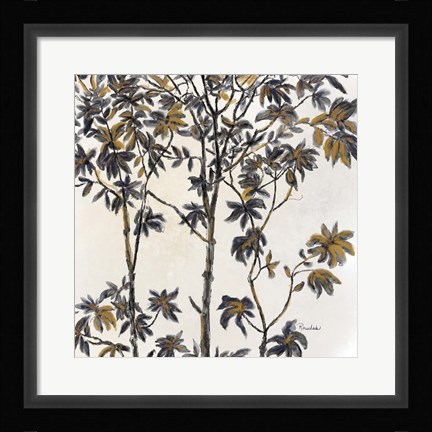 Framed Leafy Treetop II Print