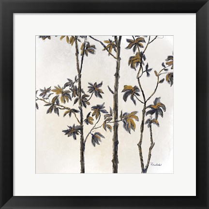Framed Leafy Treetop III Print