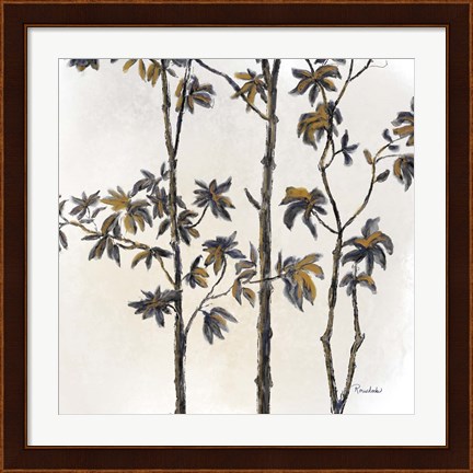Framed Leafy Treetop III Print