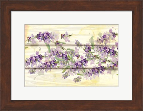 Framed Floral Lavender III Print