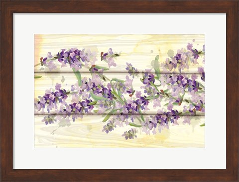 Framed Floral Lavender III Print