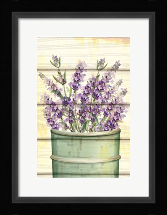 Framed Floral Lavender IV Print