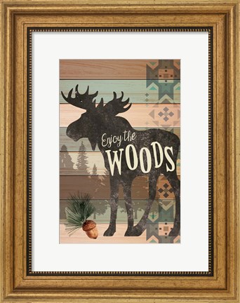 Framed Enjoy the Woods Print