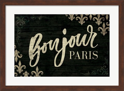 Framed Bonjour Print