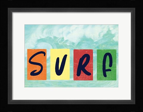 Framed Surf Print