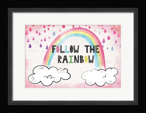 Framed Follow the Rainbow Print