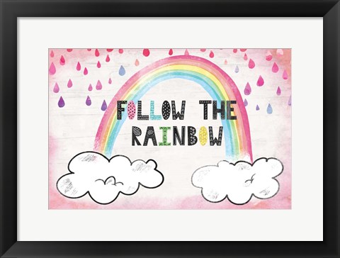 Framed Follow the Rainbow Print