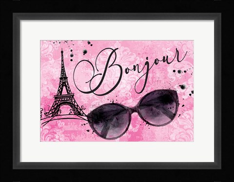 Framed Bonjour Print