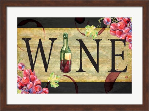 Framed Wine Print