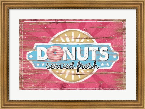 Framed Fresh Donuts Print