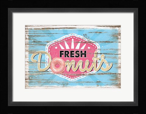 Framed Fresh Donuts II Print